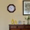 Contemporary Brown Octagon Shaped 11.6-inch Wall Clock - Decorative Wood-Look Plastic Clock for Living Room, Kitchen, or Dining Room - Modern Home Decor Accent Piece with Vintage Charm